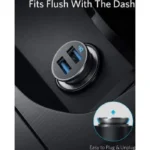 ⁦أنكر A2727H12 باور درايف 2 شاحن سيارة صغير 24 واط - أسود⁩ - الصورة ⁦3⁩